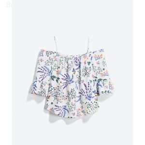 Kaileigh Brayton cold shoulder top off-white